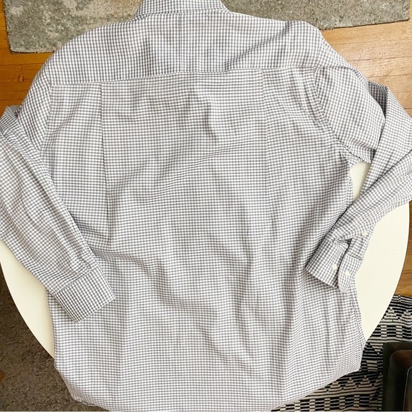 Gitman Bros Allen Edmonds Men’s Check Print Button Dress Shirt Neck 16.5 - Picture 6 of 8